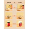 thumbnail image 2 of FOHERE 18cups Hot Air Popcorn Popper Maker, 1400W, with Measuring Cup, Red, 2 of 7