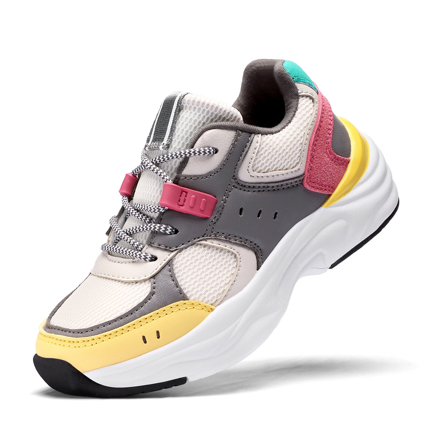 Boy & Girl Comfortable Sports Shoes Lace Up Sneakers Safe Running Shoes