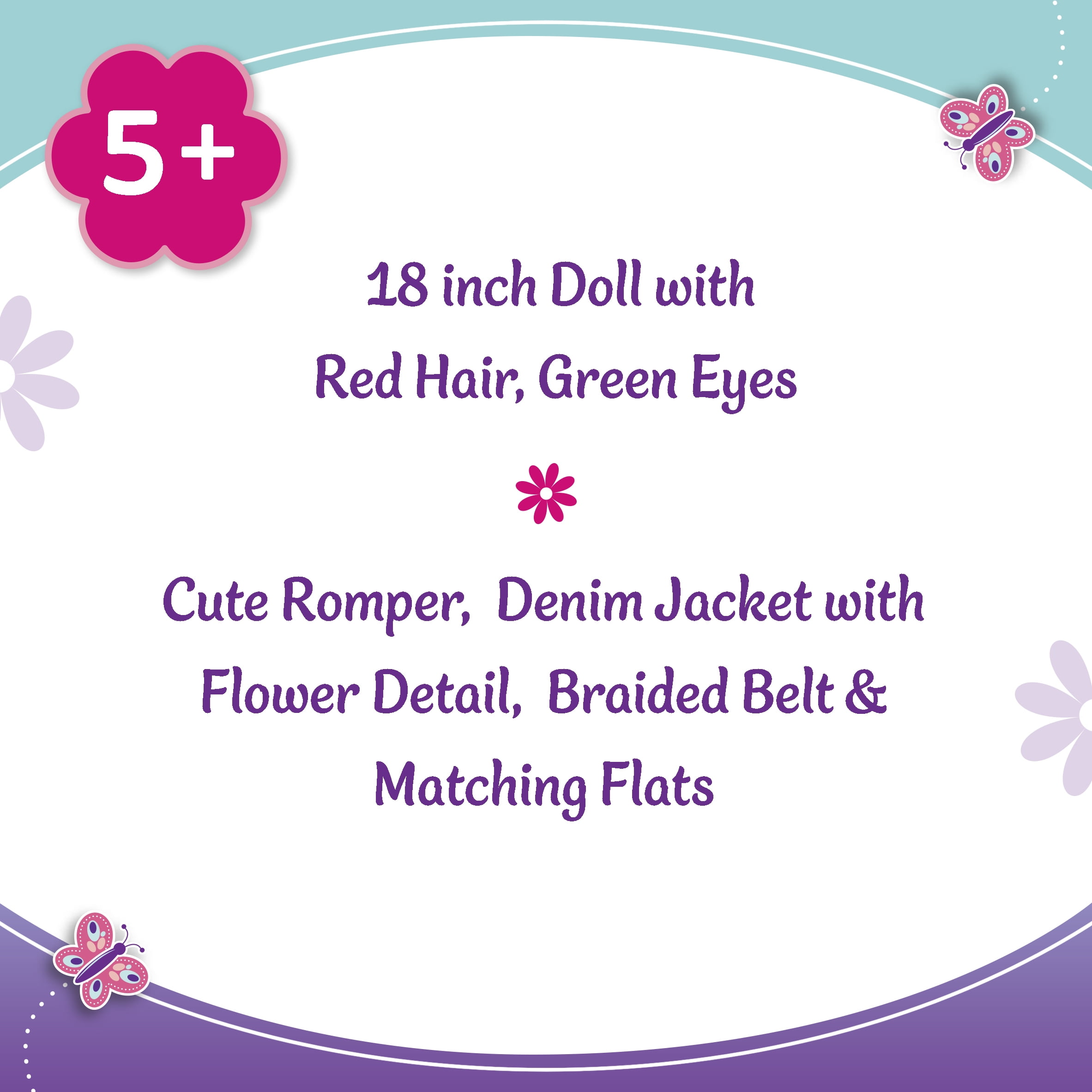 My Life As Peyton Posable 18-inch Doll, Red Hair, Green Eyes