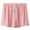 Pink, variant on Men Comfort Boxer Underwear Solid Color Loose Breathable Home Button Flat-Corner Underwear Boxers Green XXL