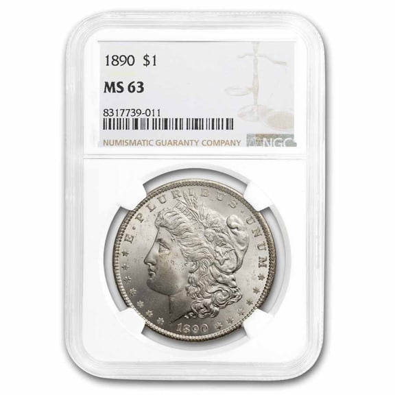 1890 Morgan Dollar MS-63 NGC