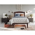thumbnail image 4 of AFI Warren Solid Wood Twin Extra Long Bed w/ 2 Drawers in Walnut, 4 of 14