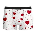 thumbnail image 3 of WILLBEST Shorts Deportivos para Hombre con Estampado de Corazón para San Valentín, de Alta Elasticidad, Cómodos y Elegantes, para Uso Diario., 3 of 4