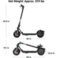 thumbnail image 4 of Segway Ninebot Scooter eléctrico plegable F2  Potente motor, largo alcance de millas, hasta 18 y 20 mph, suspensión delantera , scooter de viaje para adultos, 4 of 6