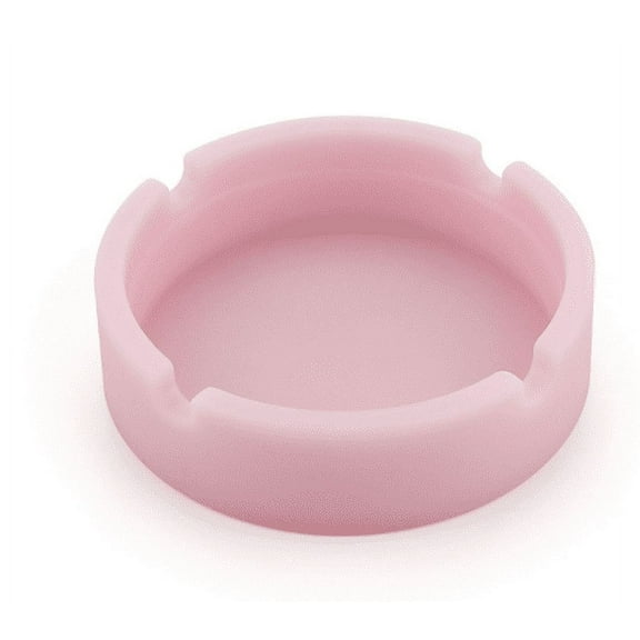 Ashtry for Cigarettes 1 Pack Luminous Silicone Ash Tray Premium Rubber High Temperature Heat Resistant Round Durable Glow in Dark