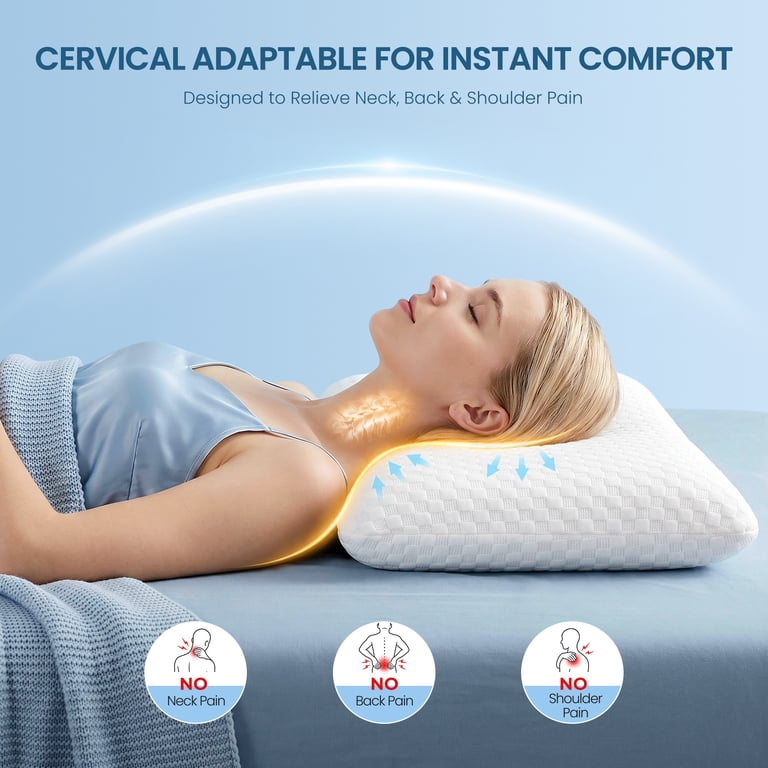 MARNUR Memory Foam Pillow, Queen Size with Cooling Technology photo 2