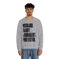 thumbnail image 4 of Journalist Dad Fathers Day Birthday Ideas Sweatshirt, Gifts, Crewneck, 4 of 4