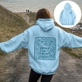 thumbnail image 2 of yueewhu Pink Hoodies for Women 2025 Teen Girls Graphic Hoodie Long Sleeve Cute Preppy Sweatshirts Y2K Tops with Pockets (Sky Blue, XXL), 2 of 7