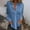 Blue, variant on Eyelet Tops for Women Lace Embroidery Long Sleeve Blouse Women's Hollow Lace Embroidered Long Sleeve Button Up Fashion Shirt Button Down Collared Blouses Embroidery Eyelet Top White S