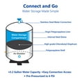 thumbnail image 3 of RO Expansion Tank 4 Gallon – NSF Certified – Compact Reverse Osmosis Water Storage Pressure Tank by tankRO – with FREE Tank Ball Valve, 3 of 7