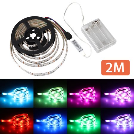 Driver For Led Strip Light Waterproof SMD5050 LED Strip Lights Battery Operated 3.3Ft/6.6Ft Led Flexible Light Strip Crafts Lighting (Multicolor) ()