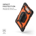 thumbnail image 5 of UAG iPad 10.2" 9th/8th Gen 2020-2021 Case w/Built-in Screen Protector, Kickstand, Hand Strap Rugged Transparent Clear Military Grade Protective Cover Plasma Orange/Black, 5 of 9