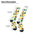 thumbnail image 4 of Fotbe Train With Animals print Women's Men's Novelty Crew Socks Cotton Socks Knee High Socks for Walking,Running,Nurses,Pregnancy, 4 of 8