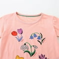 thumbnail image 4 of piuwrlz Short Shirts Sleeve Kids Girls T-Shirts Tops Printed Round Neck Blouses T Shirt Top Pink Size 4 Years, 4 of 6