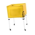 thumbnail image 2 of Bola de almacenamiento Bin Rolling Sports Ball Cart Larcher versátil de almacenamiento Plegado con ruedas para el garaje de baloncesto del gimnasio de Amarillo, 2 of 8