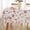 Rose, variant on Larponder Vinyl Tablecloth with Flannel Backing Rectangle , 116% Waterproof & Oil Proof Plastic Floral Table Cloth, Heavy Duty Table Cover for Dining, Party, Indoor, Outdoor