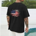 thumbnail image 4 of Vetsdori Fourth of July Tshirts for men Summer Red White and Blue Pullover American Flag Short Sleeve Outdoor,Independence Day Mens Tops Patriotic, 4 of 6