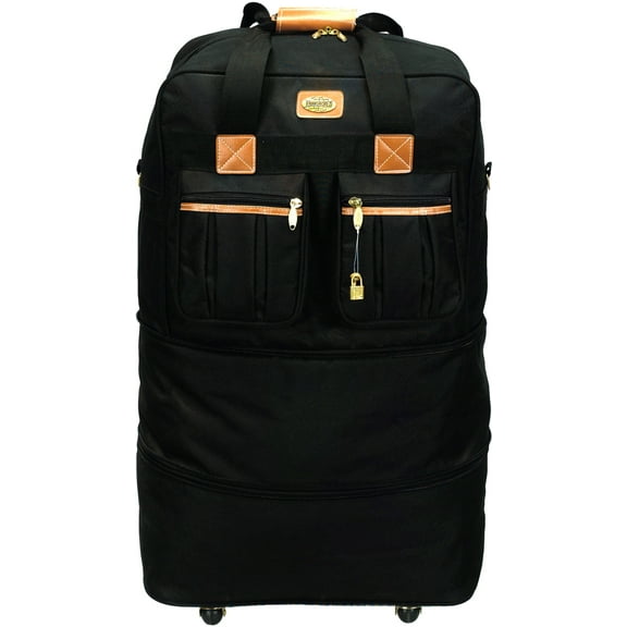 40" Expandable Rolling Duffel Bag Wheeled Spinner Suitcase Luggage - Heavy Duty