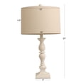 thumbnail image 3 of Decor Therapy Transitional Resin Table Lamp, White, 23", 3 of 3