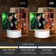 thumbnail image 3 of My Hero Academia Midoriya Acrylic Night Light Adjustable 3 Light Modes USB Cable Lamp Light Display Base Rectangular LED Light For Bookshelves Desk Bedside Tables Bedroom Child Room, 3 of 9