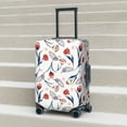 thumbnail image 2 of Lsque Tulips Flowers Printed Luggage Cover, Travel Luggage Protector,Scratch and Dirt Resistant, Fits 18-32 Inch Luggage -, 2 of 9