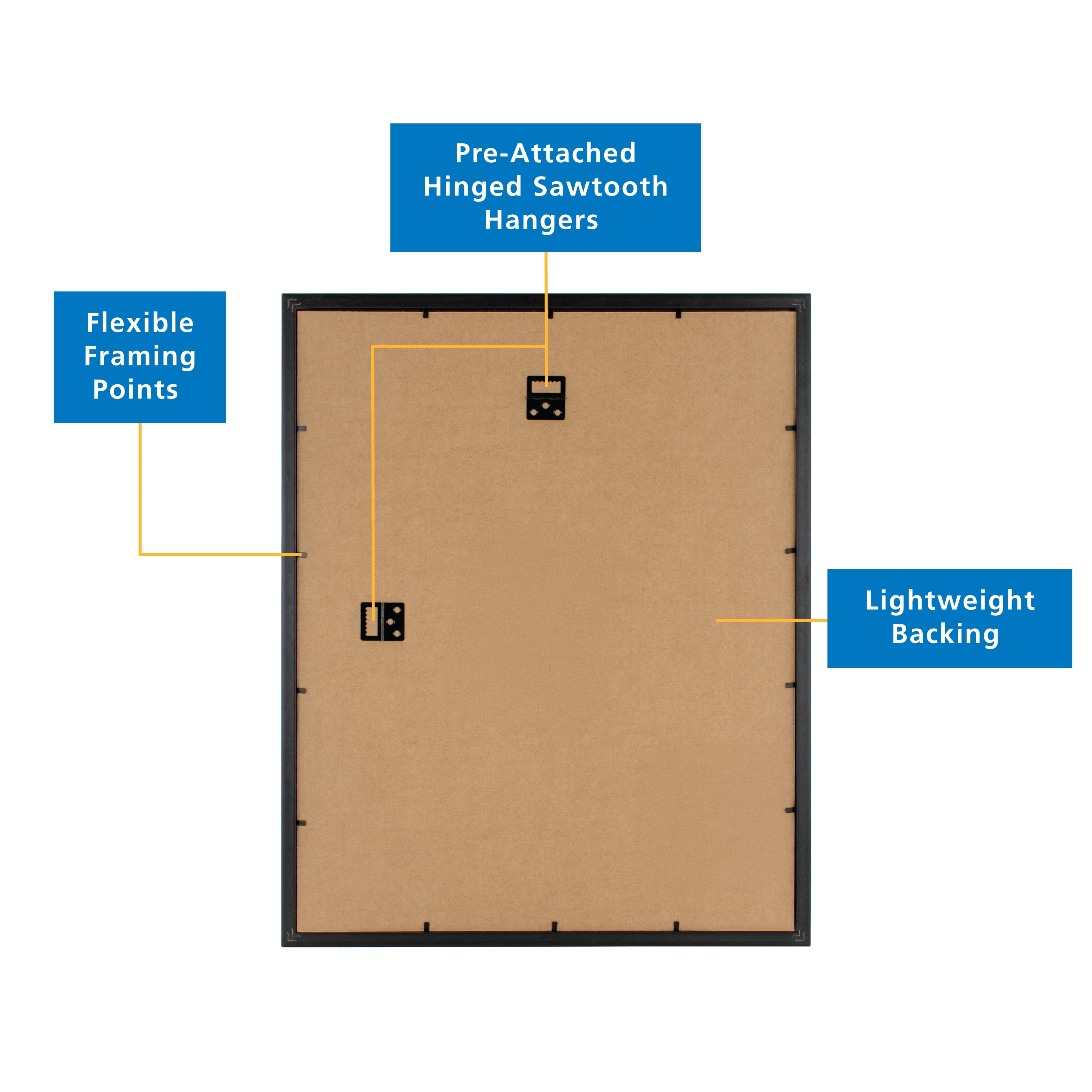 (2 pack) Mainstays 16 x 20 Picture Wall Frame, Black