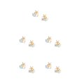 thumbnail image 1 of Sonducket 1 par de pendientes de mujer, pendientes de decoración, accesorios de joyería de vacaciones para compromiso, trabajo diario, dorado y Type2 NO2, 1 of 6
