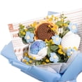 thumbnail image 3 of Ramo de Flores de Ganchillo Macarena Decoración del Día de San Valentín Azul, 3 of 8