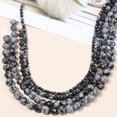 thumbnail image 4 of K-KED Snowflake Obsidian Smooth Round Beads 4mm 6mm 8mm 10mm 15.5" Strand-6 mm, 4 of 6