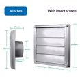 thumbnail image 5 of Couvercle de Ventilation de Sécheuse 4 Pouces – Grille Extérieure en Acier Inoxydable avec Rabats Mobiles – s'Adapte Uniquement aux Conduits Métalliques pour Systèmes de CVC et Sécheuse, 5 of 5