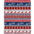 thumbnail image 4 of Christmas Blanket Gift for Boys Girls, Christmas Snow Moose Throw Blanket Gifts for Kids Reindeer Decor Christmas tree Plush Soft Lightweight Flannel Fleece Snowflakes Blankets for Sofa Bed 50x40In, 4 of 6
