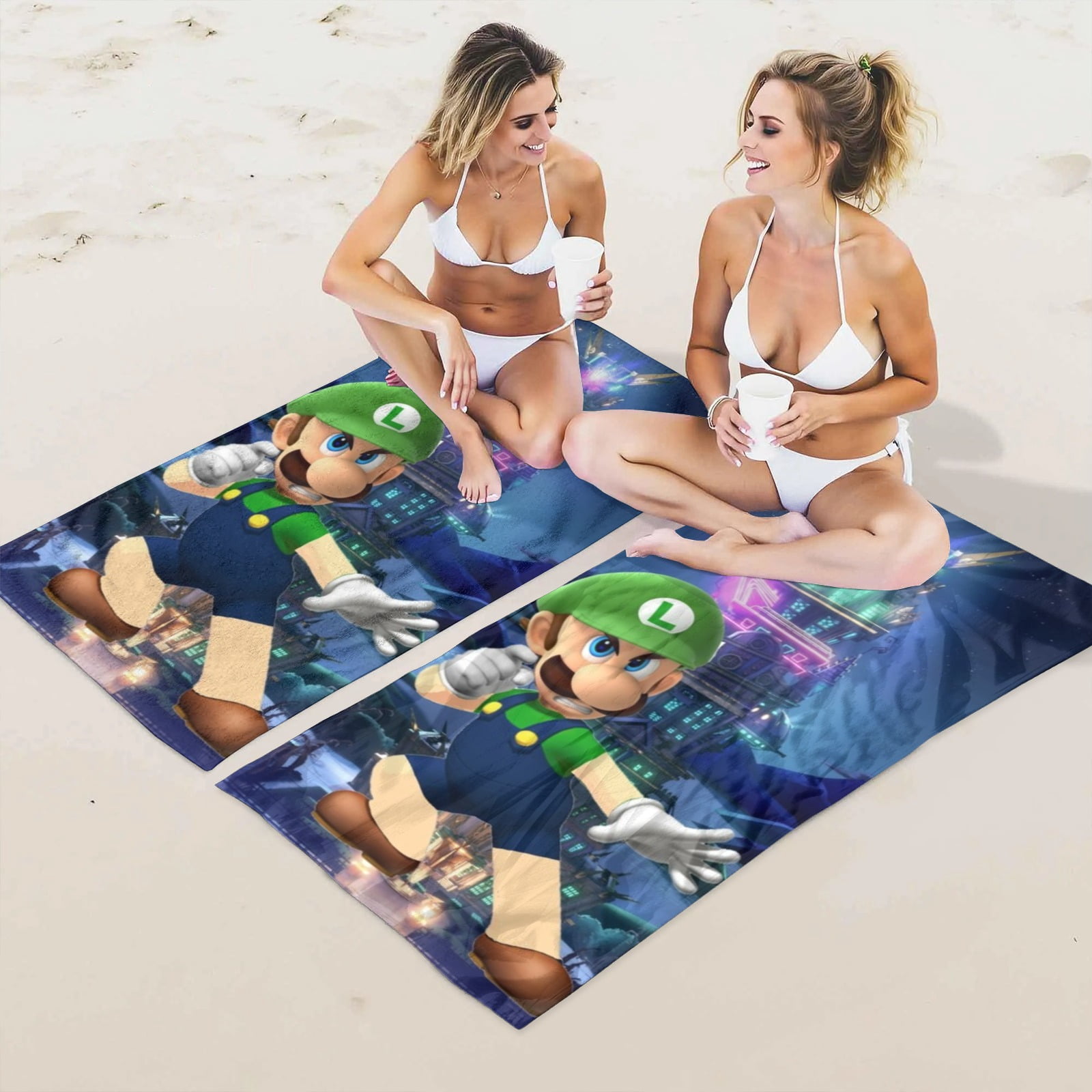 luigis mansion Gifts Beach Towel for Women Girl Birthday Inspired Fan Bath Outdoor Music Lover