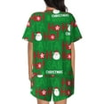 thumbnail image 6 of Sigee Cute Santa for Sleepwear Casual Pjs with Pockets Women's Pajamas Sets Shorts 2 Piece Short Sleeve Lounge Sets Small, 6 of 9
