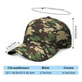 thumbnail image 5 of Military Camouflage Baseball Cap - Tactical Army Hunting Cap with Adjustable Snapback, Breathable Outdoor Hat for Men & Women in Woodland/Desert/Jungle Camo, 5 of 7