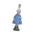 thumbnail image 3 of Figura de conejo de Pascua, escultura de conejo, mano de obra fina, lindo adorno decorativo Azul, 3 of 7