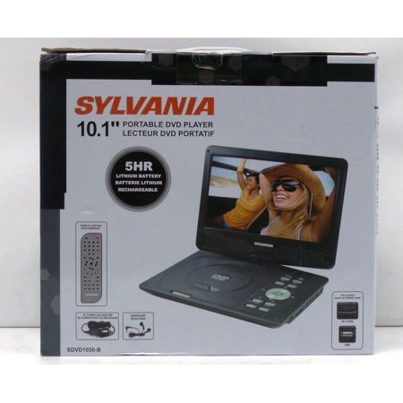 Flat Panel Lcd Dvd Player - Sylvania SDVD1030-B 10