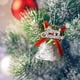 thumbnail image 1 of Juego de adornos para árbol de Navidad de 4 - Campanillas colgantes doradas, rojas y plateadas para decoración navideña • Colgantes de plástico • 5x4x4cm, 1 of 7