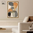 thumbnail image 3 of Ricole Modern Abstract Geometric Canvas Wall Art by Art Remedy, Gold Floater Frame, 24"x16", 3 of 7