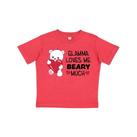 

Inktastic Glamma Loves Me Beary Much- cute bear Gift Toddler Boy or Toddler Girl T-Shirt