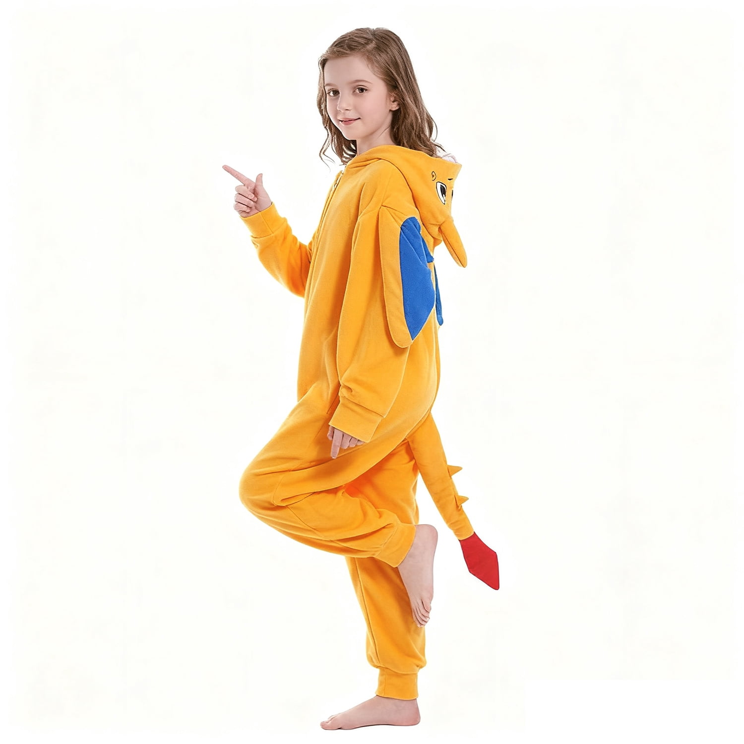 Onesie Pajamas Unisex Dragon Christmas Halloween Costume for 2-10Y