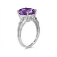 thumbnail image 2 of SZUL Women's 3.97 Carat  Amethyst and Diamond Ring in 14K White Gold, 2 of 3