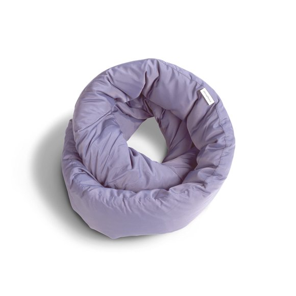 Almohada Huzi Infinity Home Travel, suave, para cuello, bufanda, color morado