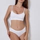 thumbnail image 2 of Conjunto de lencería sin costuras de 2 piezas con cuello en U para mujer: sujetador halter de cintura alta y braguitas, nailon/spandex, ropa de dormir/noche sexy, 2 of 2