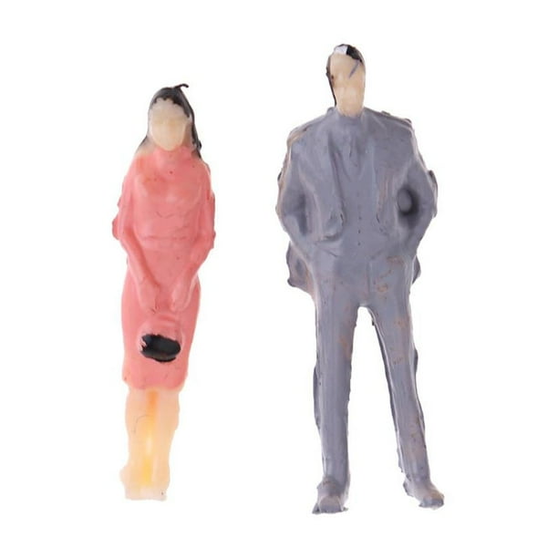 Lot De 25 Ou 100 Figurines Miniatures Peintes à L'Échelle 1:75 – 19-25 Mm, Multicolores, Pour Maquettes Ferroviaires, Dioramas Et Décoration