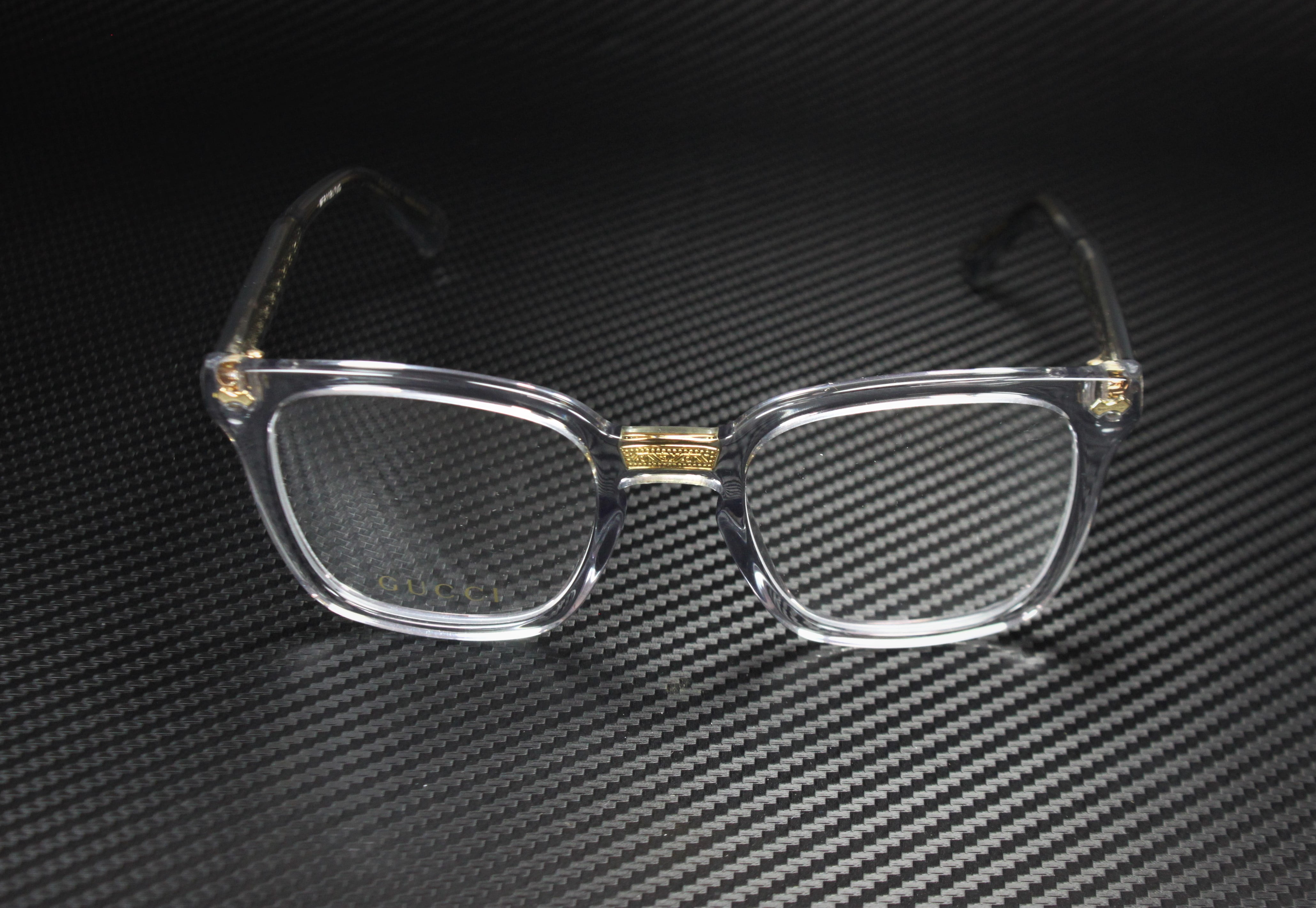 Gucci Ladies Sunglasses GG0184O-005, Transparent Frame 