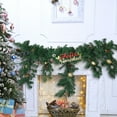thumbnail image 6 of 49-inch Pre-Lit LED Christmas Garland Cane with Balls & "Merry Christmas" Accents, Artificial PVC Hanging Decor, Festive Cane for Fireplace & Indoor-Outdoor Decoration, 6 of 8