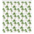 thumbnail image 3 of Palm Tree Shower Curtain, Watercolor Style Forest Pattern of Coconut Trees Lush Growth Ecology, Fabric Bathroom Set with Hooks, 69W X 84L Inches Extra Long, Green Cocoa and White, by Ambesonne, 3 of 3