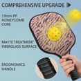 thumbnail image 4 of Pickleball Paddles Set Of 1, Fiberglass Surface, Animal, Leopard Print, 1 Paddle, 2 Balls & Bag, 4 of 5
