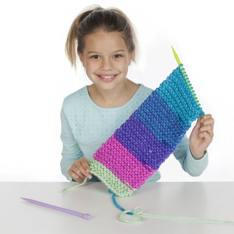 Kids Knitting Set Starter Kit Toy Wool Crafts Art Knit Children