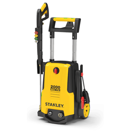 Stanley Electric Pressure Washer 2000 PSI, with Gun, Hose, Nozzles &amp; Foam cannon, SHPW2000